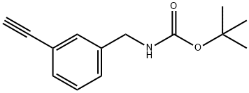 tert-Butyl 3-ethynylbenzylcarbamate Struktur