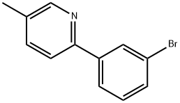 2-(3-bromophenyl)-5-methylpyridine Struktur