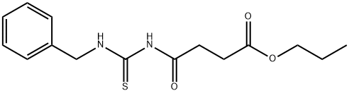 propyl 4-{[(benzylamino)carbonothioyl]amino}-4-oxobutanoate Struktur