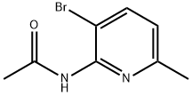 N-(3-bromo-6-methylpyridin-2-yl)acetamide Struktur