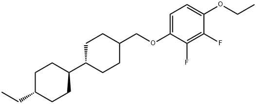 1-Ethoxy-4-[[(trans,trans)-4'-ethyl[1,1'-bicyclohexyl]-4-yl]methoxy]-2,3-difluorobenzene Struktur