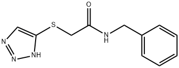 N-benzyl-2-(1H-1,2,3-triazol-5-ylsulfanyl)acetamide Struktur