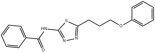 N-[5-(3-phenoxypropyl)-1,3,4-thiadiazol-2-yl]benzamide Struktur