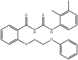 N-{[(2,3-dimethylphenyl)amino]carbonothioyl}-2-(2-phenoxyethoxy)benzamide Struktur