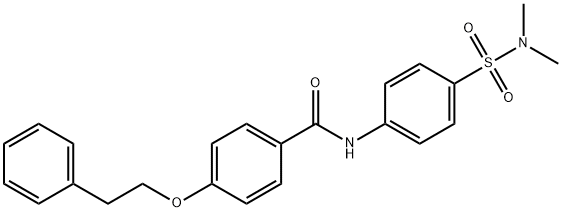 N-{4-[(dimethylamino)sulfonyl]phenyl}-4-(2-phenylethoxy)benzamide Struktur