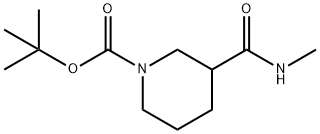 TERT-BUTYL 3-(METHYLCARBAMOYL)PIPERIDINE-1-CARBOXYLATE Struktur