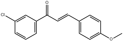 (2E)-1-(3-chlorophenyl)-3-(4-methoxyphenyl)prop-2-en-1-one Struktur