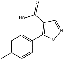 5-(4-methylphenyl)-1,2-oxazole-4-carboxylic acid Struktur