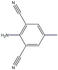 1,3-Benzenedicarbonitrile, 2-amino-5-methyl- Struktur