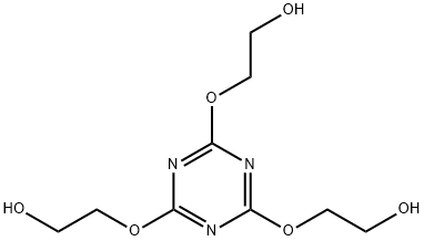 Ethanol, 2,2',2''-[1,3,5-triazine-2,4,6-triyltris(oxy)]tris- Struktur