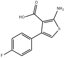 2-AMINO-4-(4-FLUOROPHENYL)THIOPHENE-3-CARBOXYLIC ACID Struktur