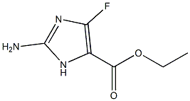 ethyl 2-amino-4-fluoro-1H-imidazole-5-carboxylate Struktur