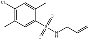 N-allyl-4-chloro-2,5-dimethylbenzenesulfonamide Struktur