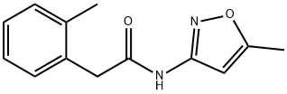 N-(5-methyl-3-isoxazolyl)-2-(2-methylphenyl)acetamide Struktur