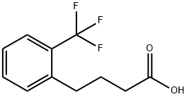 2-(Trifluoromethyl)-benzenebutanoic acid Struktur