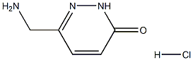 6-(Aminomethyl)pyridazin-3(2H)-one hydrochloride Struktur