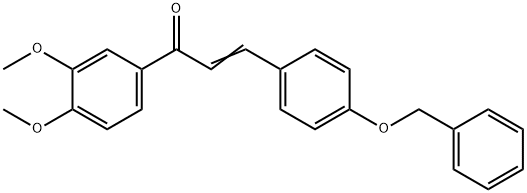 (2E)-3-[4-(benzyloxy)phenyl]-1-(3,4-dimethoxyphenyl)prop-2-en-1-one Struktur