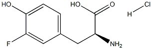 (S)-2-Amino-3-(3-fluoro-4-hydroxyphenyl)propanoic acid hydrochloride Struktur