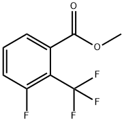 Benzoic acid, 3-fluoro-2-(trifluoromethyl)-, methyl ester Struktur