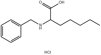 N-phenylmethyl-RS-2-amino-Heptanoic acid hydrochloride Struktur