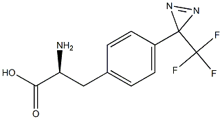 L-Phenylalanine, 4-[3-(trifluoromethyl)-3H-diazirin-3-yl]- Struktur