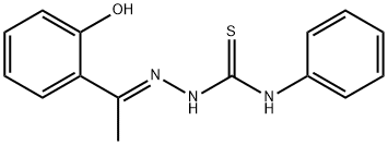 1-(2-hydroxyphenyl)ethanone N-phenylthiosemicarbazone Struktur