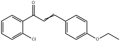 (2E)-1-(2-chlorophenyl)-3-(4-ethoxyphenyl)prop-2-en-1-one Struktur