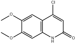 4-CHLORO-6,7-DIMETHOXYQUINOLIN-2(1H)-ONE Struktur