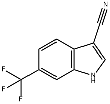 3-CYANO-6-(TRIFLUOROMETHYL)-1H-INDOLE Struktur