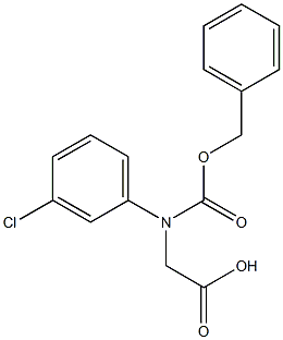 N-Cbz-DL-3-Chlorophenylglycine Struktur