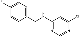 6-chloro-N-(4-fluorobenzyl)pyrimidin-4-amine Struktur