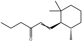 1-Hexen-3-one, 1-(2,2,6-trimethylcyclohexyl)-, trans- Struktur