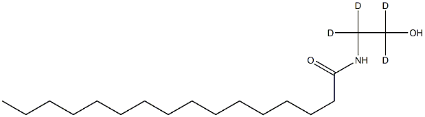 N-(1,1,2,2-tetradeuterio-2-hydroxyethyl)hexadecanamide Struktur