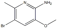 5-Bromo-3-methoxy-6-methylpyridin-2-amine Struktur