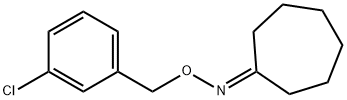 N-[(3-chlorophenyl)methoxy]cycloheptanimine Struktur