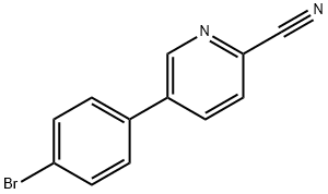 5-(4-bromophenyl)picolinonitrile Struktur