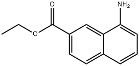 8-Amino-naphthalene-2-carboxylic acid ethyl ester Struktur