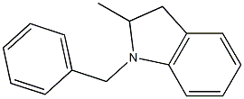 1H-Indole, 2,3-dihydro-2-methyl-1-(phenylmethyl)- Struktur