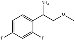 1-(2,4-DIFLUOROPHENYL)-2-METHOXYETHAN-1-AMINE Struktur