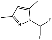 1-(difluoromethyl)-3,5-dimethyl-1H-pyrazole Struktur