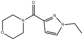 (1-ethylpyrazol-3-yl)-morpholin-4-ylmethanone Struktur