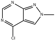 4-CHLORO-2-METHYL-2H-PYRAZOLO[3,4-D]PYRIMIDINE Struktur