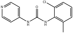 N-(2-Chloro-6-methylphenyl)-N'-4-pyridinylurea Struktur