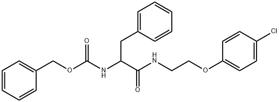 Nalpha-[(benzyloxy)carbonyl]-N-[2-(4-chlorophenoxy)ethyl]phenylalaninamide Struktur