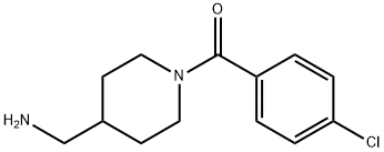 [1-(4-chlorobenzoyl)piperidin-4-yl]methanamine Struktur