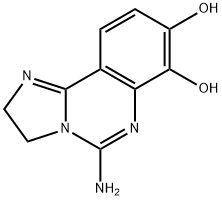 5-Amino-2,3-dihydro-imidazo[1,2-c]quinazoline-7,8-diol Struktur