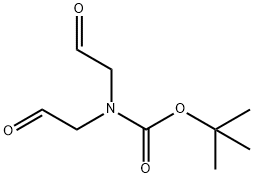 tert-butyl bis(2-oxoethyl)carbamate Struktur