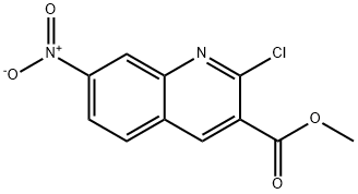 methyl 2-chloro-7-nitroquinoline-3-carboxylate Struktur