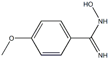 N-hydroxy-4-methoxybenzenecarboximidamide Struktur