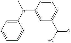 Benzoic acid, 3-(methylphenylamino)- Struktur